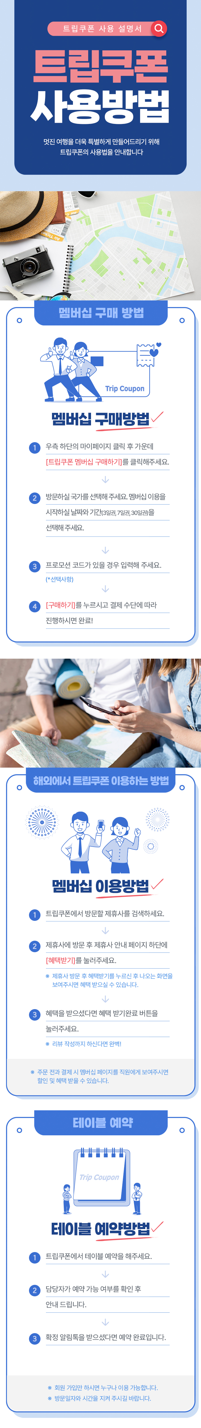 트립쿠폰 사용 설명서