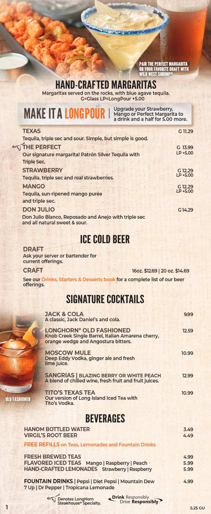LongHorn Steakhouse_menu_picture