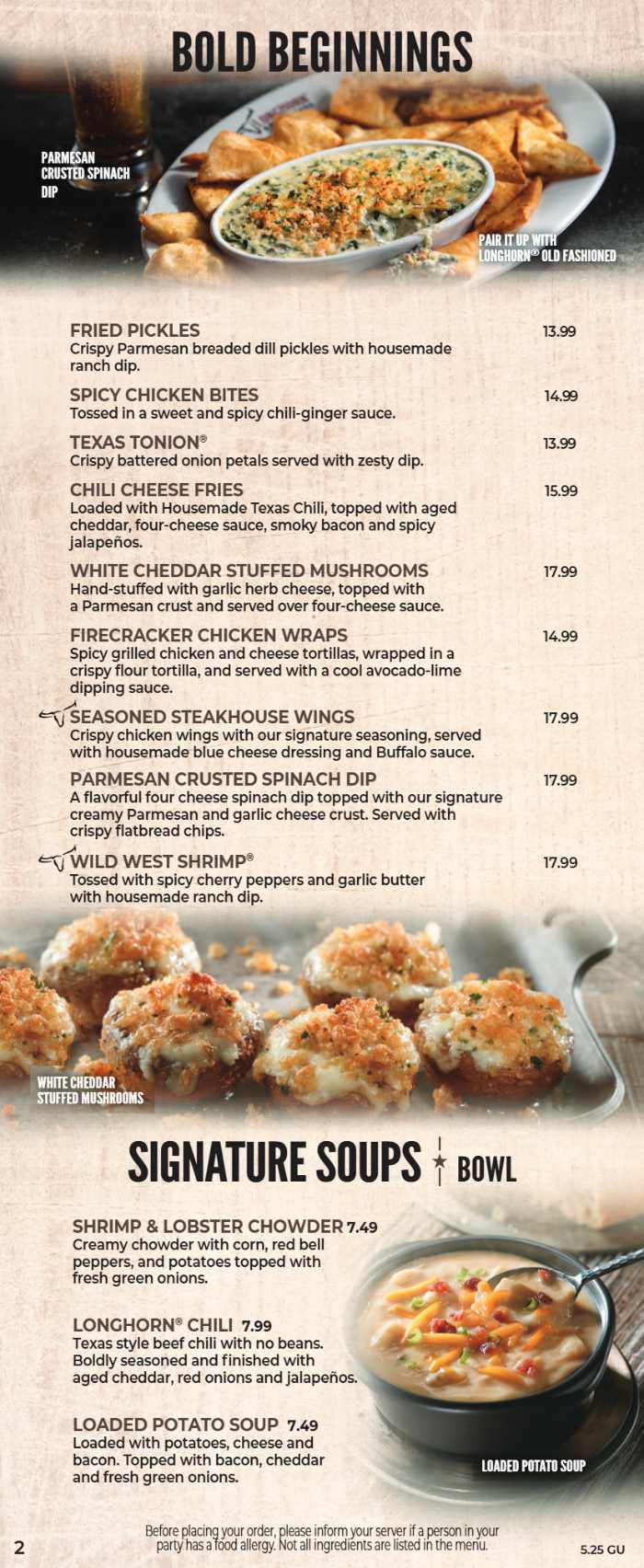 LongHorn Steakhouse_menu_picture
