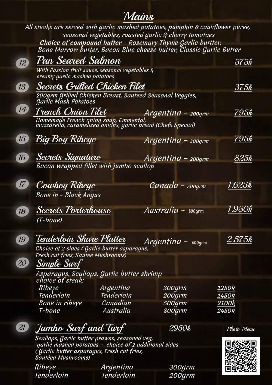 Secrets Bar and Grill - Nha Trang_menu_picture