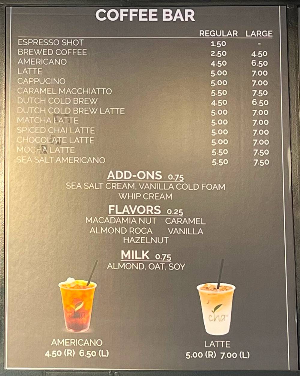 Cha Cafe & Bistro_menu_picture