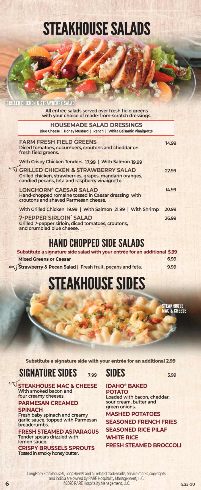 LongHorn Steakhouse_menu_picture