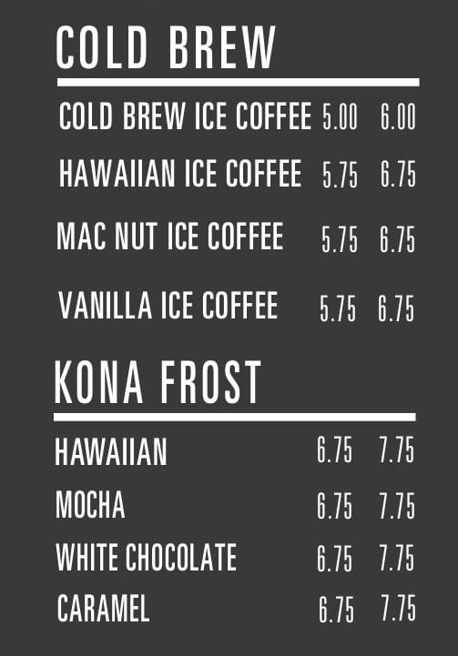 Honolulu Coffee(The Plaza)_menu_picture