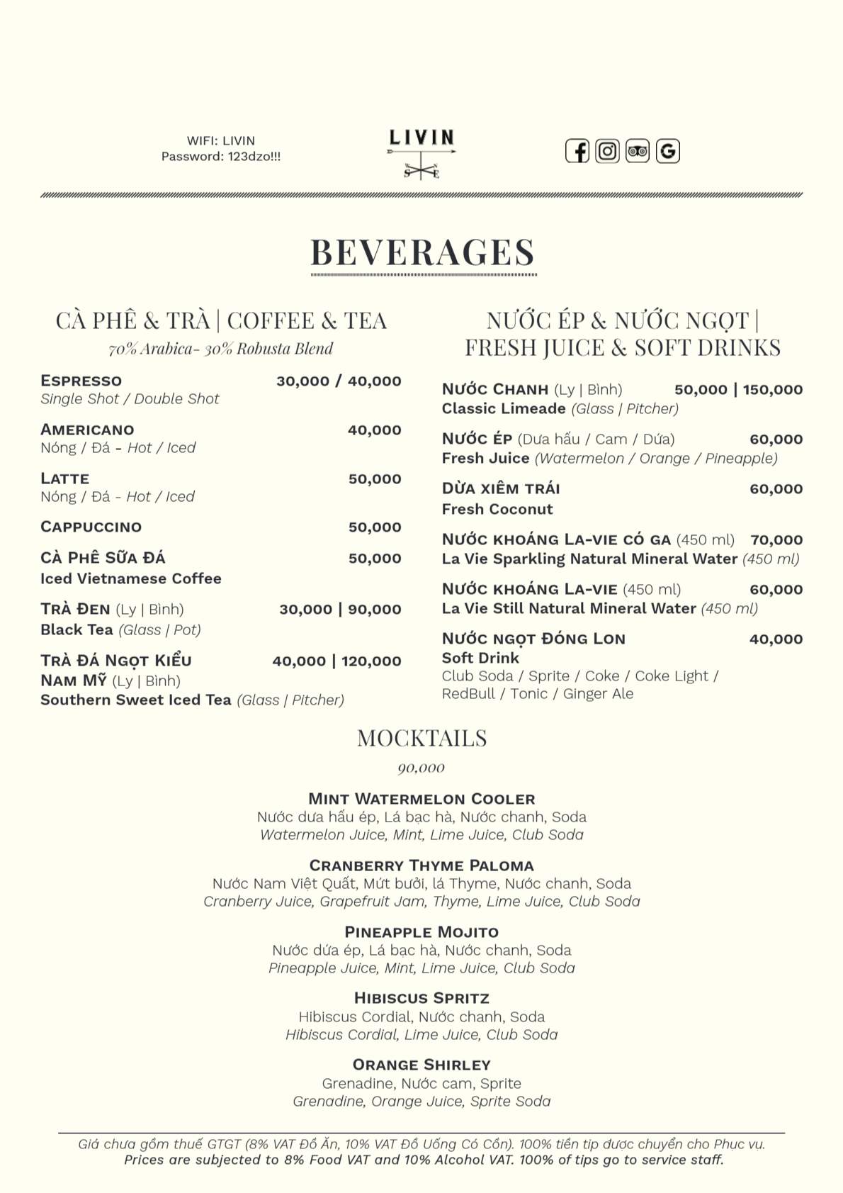 LIVIN - Nha Trang_menu_picture