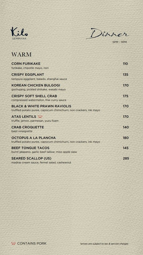 Kilo Kitchen_menu_picture