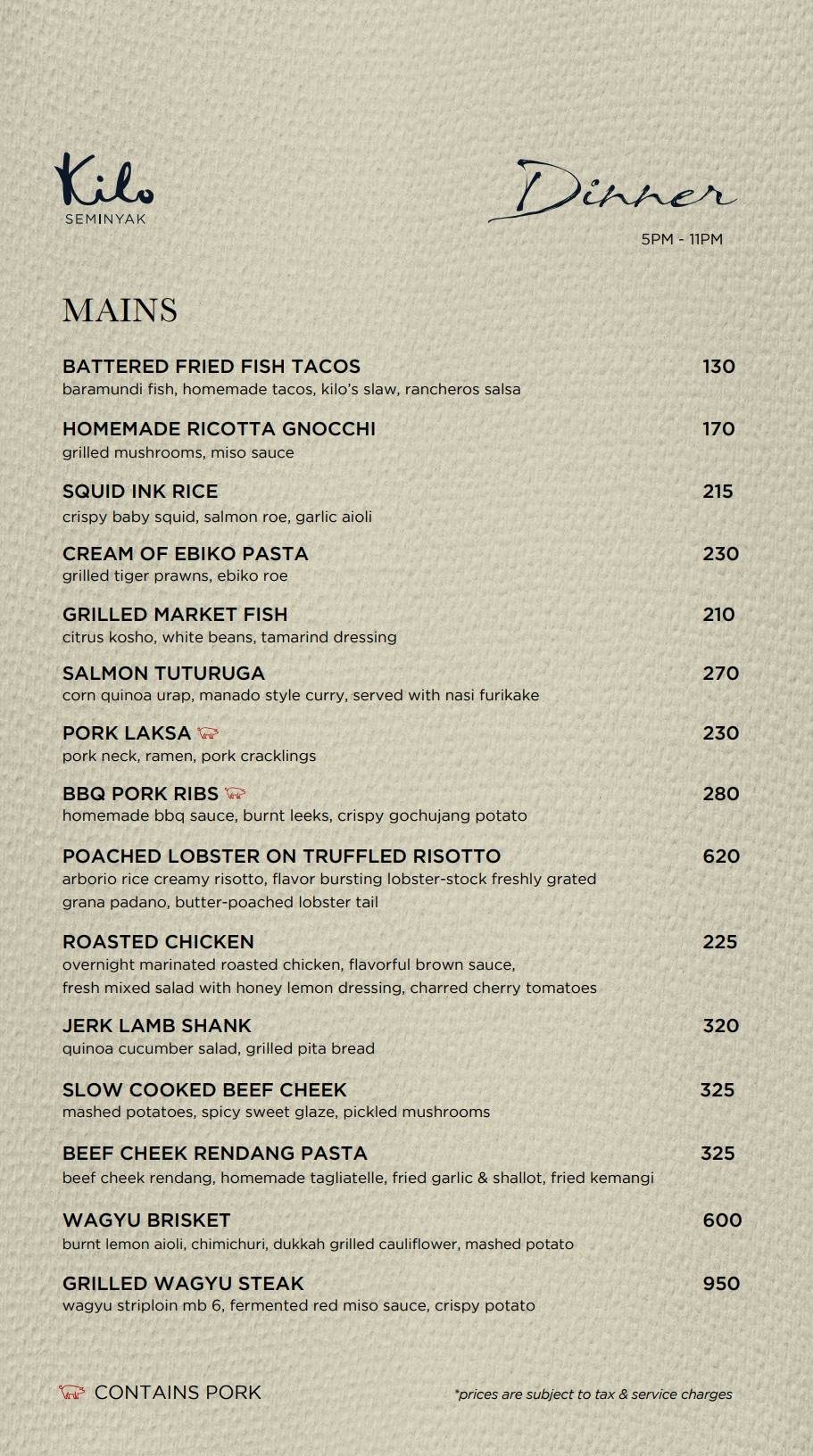 Kilo Kitchen_menu_picture